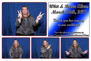 Photobooth photo example weddings are popular places for a photo booth rental